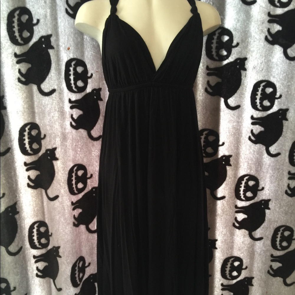 Black maxi dress